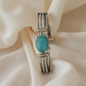 Silver and Turquoise Bracelet